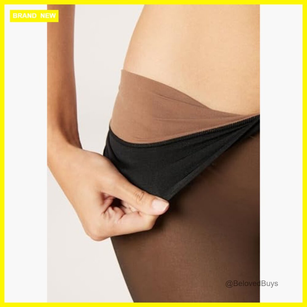 Sheer Effect Opaque Tights Medium Polyester Blend… - image 5